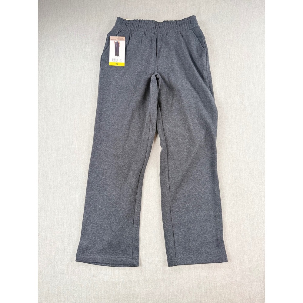 Mondetta Womens Fleece Pants Charcoal Gray Heather Straight Leg 1906570 NEW